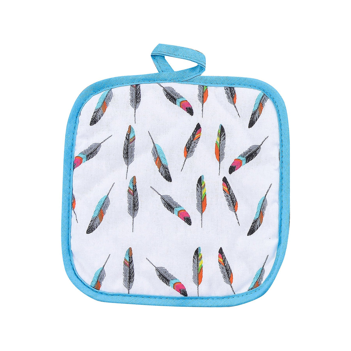 HiEnd Tossed Feather Printed Pot Holder