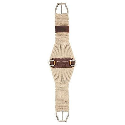 Weaver 100% Mohair 27 Strand Roper Cinch with Jeremiah Watt Hardware - Natural - Irvine Tack & Western Wear
