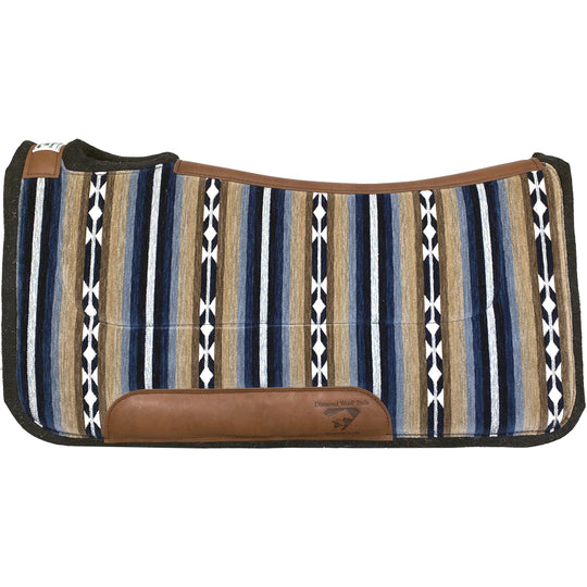 Diamond Wool Contoured Ranch Saddle Pad 1" - Assorted Sizes & Colours