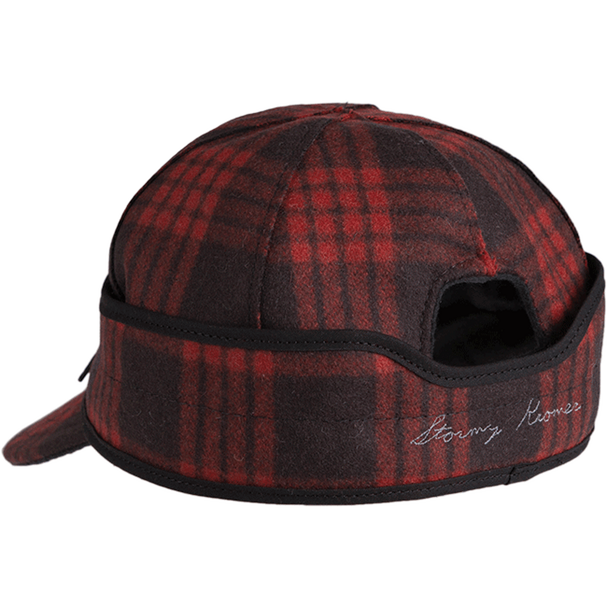 The Millie Kromer Cap Size 6 3/4 Black/Red Tartan