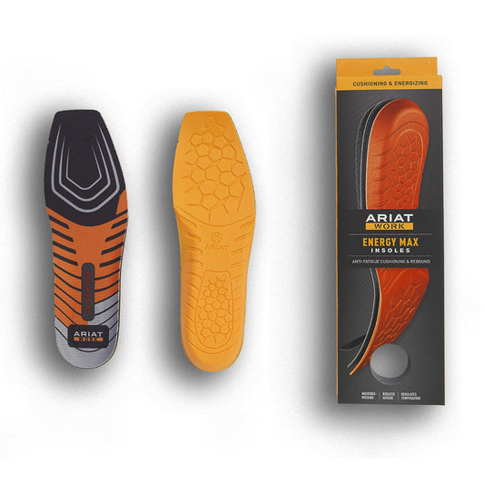 Ariat Men's Energy Max Work Insoles - Wide Square Toe - Irvine Tack & Western Wear