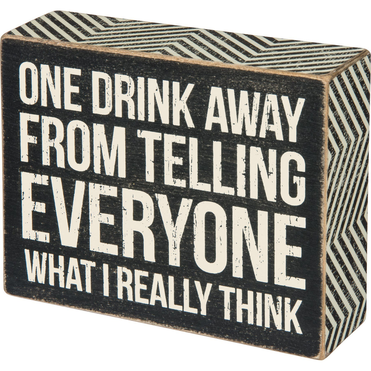 Box Sign - One Drink