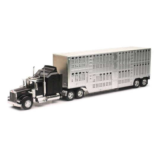 New-Rays Toys 1:32 Kenworth W900 Pot Belly Livestock Truck