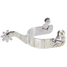 Weaver Leather Men's Spurs with Engraved German Silver Trim - Irvine Tack & Western Wear