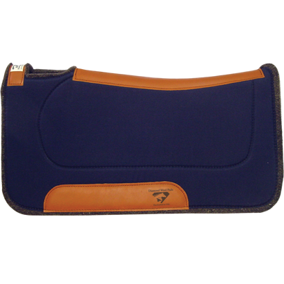 Diamond Wool Contoured Ranch Saddle Pad 1" - Assorted Sizes & Colours
