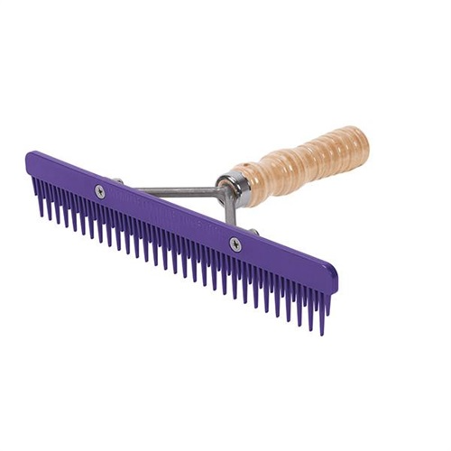 Weaver Plastic Fluffer Comb - Wood Handle - Irvine Tack & Western Wear