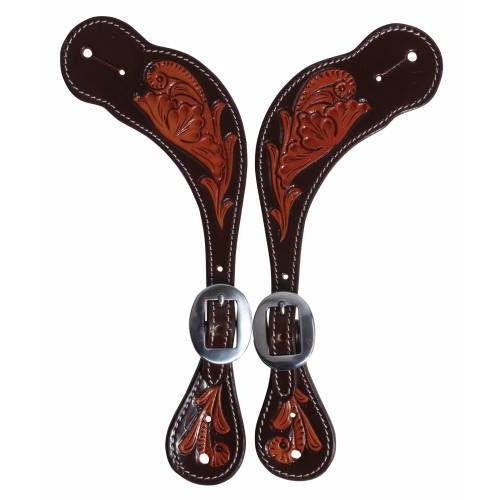 **Professional's Choice Floral Chocloate Spur Strap Muleshoe - Irvine Tack & Western Wear
