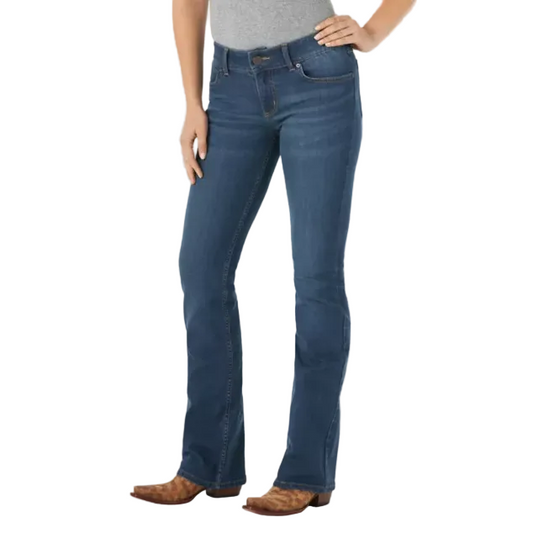 Wrangler Women's Essential Mid Rise Bootcut Jeans - Kora - Irvine Tack & Western Wear