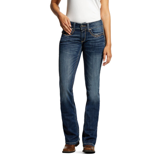 Ariat Women's R.E.A.L Entwined Jeans - Festival Blue - Irvine Tack & Western Wear