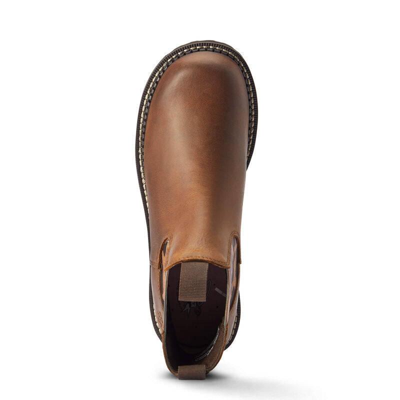 Ariat Women's Fatbaby Twin Gore Western Boots - Distressed Tan/Cheetah - Irvine Tack & Western Wear