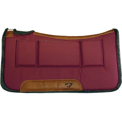 Diamond Wool Contoured Relief Pocket Pad 1" - Assorted Sizes & Colours - Irvine Tack & Western Wear