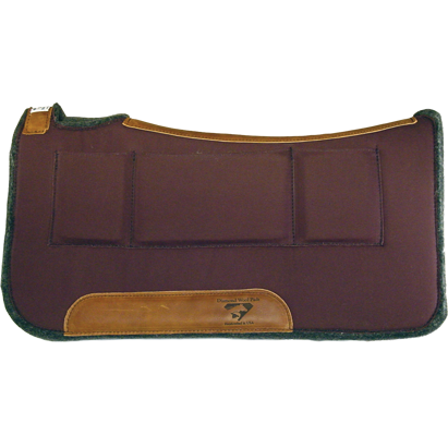 Diamond Wool Contoured Relief Pocket Pad 1" - Assorted Sizes & Colours - Irvine Tack & Western Wear